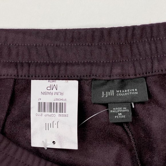 J Jill Wearever Collection‎ Velveteen Pants Women MP NWT Elastic waist Pockets - Picture 6 of 10